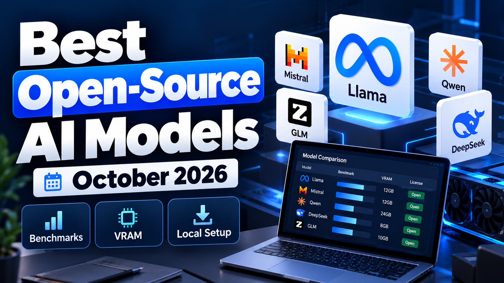 Best Open-Source AI Models of October 2026: Benchmarks, VRAM & Local Setup